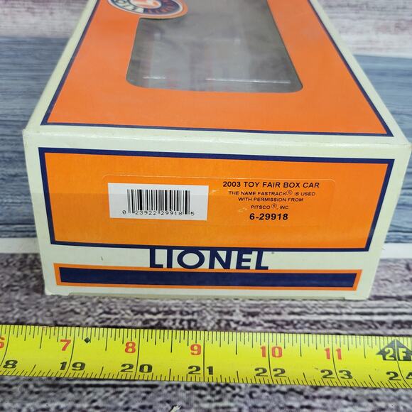 LIONEL O GAUGE 2003 TOY FAIR BOXCAR NEW OLD STOCK 6-29918 - Picture 4 of 7